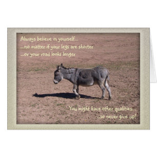 Immer an sich selbst glauben