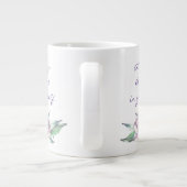 Immer an sich selbst glauben Jumbo-Tasse (Rückseite)
