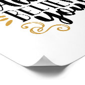 Immer an sich selbst glauben poster (Ecke)