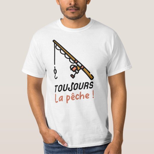 IMMER ANGELN! T-Shirt (Vorderseite)