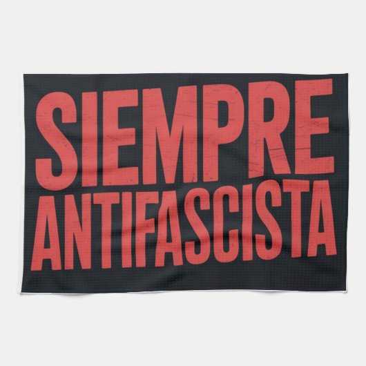 Immer Antifaschistisch Geschirrtuch (Horizontal)