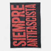 Immer Antifaschistisch Geschirrtuch (Vertikal)