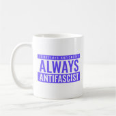 Immer antifaschistische klassische Tasse - Blue De (Links)