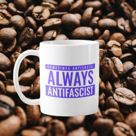 Immer antifaschistische klassische Tasse - Blue De
