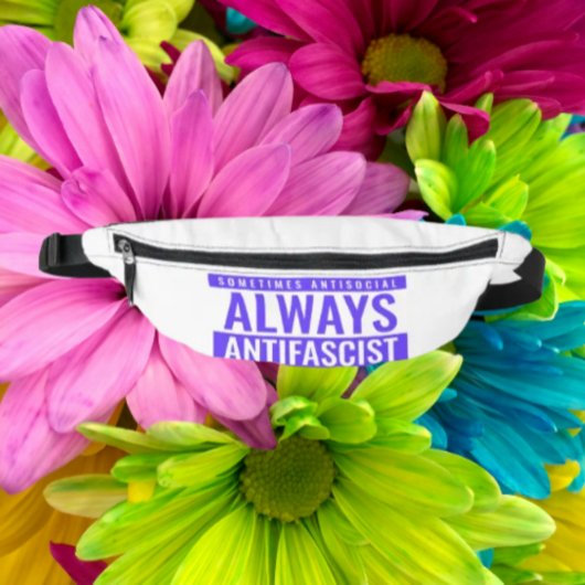 Immer antifaschistisches Fanny Pack - Bold Blue Bauchtasche