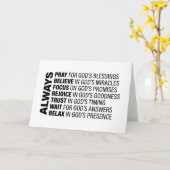 Immer ästhetische Christliche Zitate Gottes Kunstw Karte (Gelbe Blume)