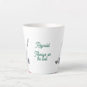Immer auf dem Ball Funny Golf Personalisiert Milchtasse (Vorderseite)