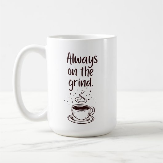 Immer auf dem grindbraunen Liebe Kaffee Kaffeetasse (Links)