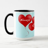 immer auf dem Kopf Tasse (Links)