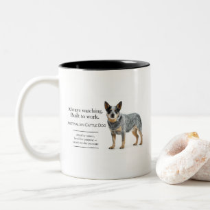 Immer auf der Hut, gebaut um zu arbeiten ACD Zweifarbige Tasse