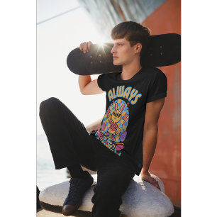 Immer auf der Jagd Skateboard Hase T-Shirt