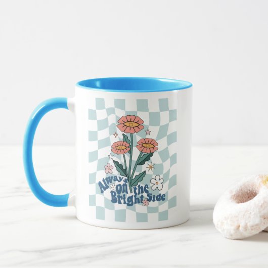 Immer auf der Sonnenseite Retro Tasse (Mit Donut)