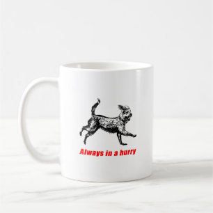 Immer auf der Stelle "Funny Concept Graphic Print  Kaffeetasse
