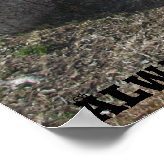 Immer auf Gott achten Poster (Ecke)