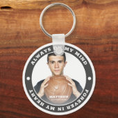 Immer auf meinem Herzen Modernes, einfaches, indiv Schlüsselanhänger (Vorderseite)