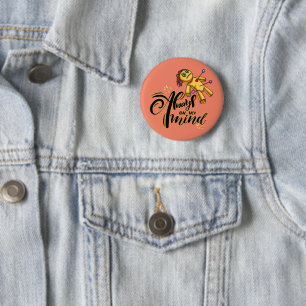 Immer auf meinem Kopf Funny Halloween Voodoo Doll Button