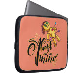 Immer auf meinem Kopf Funny Halloween Voodoo Doll Laptopschutzhülle (Vorne Rechts)