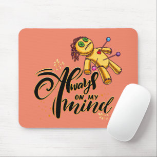 Immer auf meinem Kopf Funny Halloween Voodoo Doll Mousepad