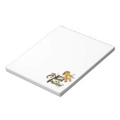 Immer auf meinem Kopf Funny Halloween Voodoo Doll Notizblock (Rotiert)