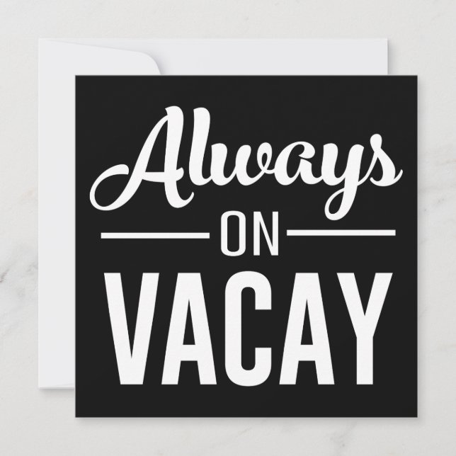 Immer auf Vacay (Vorderseite)