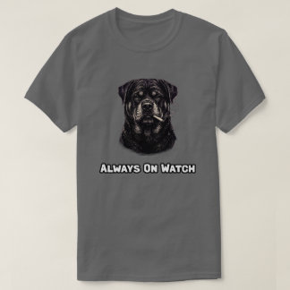 Immer auf Wache Wachsamer Wachhund Liebhaber T-Shirt