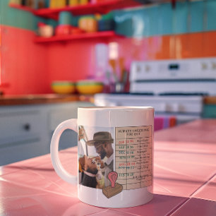 Immer auschecken   Liebe der benutzerdefinierten B Kaffeetasse