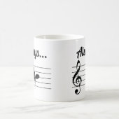 Immer B natürliche musikalische Tasse (Mittel)