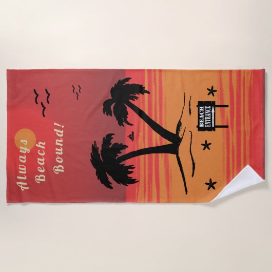 Immer Beach Bound Blazing Sun Strandtuch (Vorderseite)
