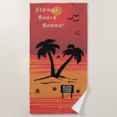 Immer Beach Bound Blazing Sun Strandtuch (Vorderseite)