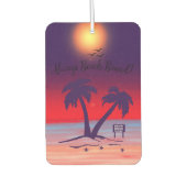 Immer Beach Bound, Lila Autolufterfrischer (Vorderseite)