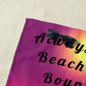 Immer Beach Bound Lila Red B Strandtuch (Beispiel)