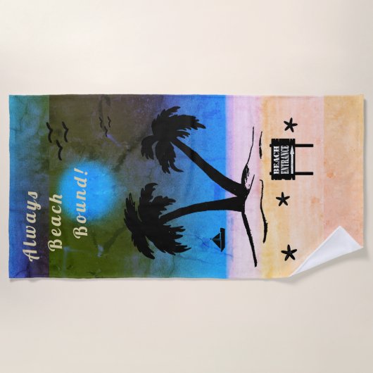 Immer Beach Boy Night Time Blue B Strandtuch (Vorderseite)