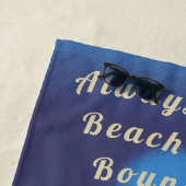 Immer Beach Boy Night Time Blue Beach Strandtuch (Beispiel)