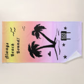 Immer Beach Boy Pink Sommer Strandtuch (Vorderseite)