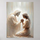 Immer bei dir, Christliche Kunst, Jesus und Frau Poster (Vorne)