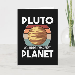 Immer beliebter Planet Pluto Vintag Planet Pluto Karte