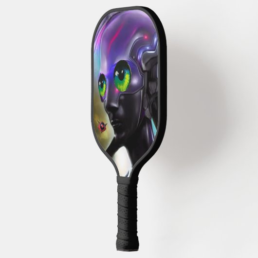 Immer beobachten - Ken Gage Art Pickleball Schläger (Links)