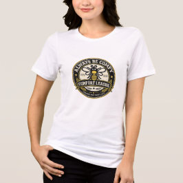 Immer Bequem Comfort League Retro Hochschulsiegel Tri-Blend Shirt
