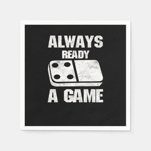 Immer bereit Dominosteine Tiles Puzzler Game Gesch Serviette (Vorderseite)