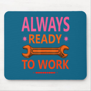 Immer bereite Arbeit für harte Grafik Kunst Mousepad