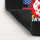 Immer bereites Feuerwehrmann-Geschenk Stolz Feuerw Mousepad (Ecke)