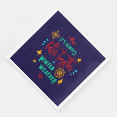 Immer besser zusammen in den Winterwetter-Weihnach Serviette (Ecke)