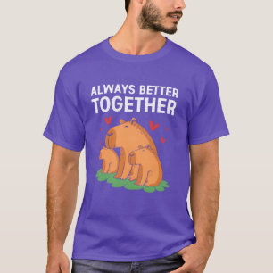 Immer besser zusammen Nagetier Capybara Freund T-Shirt