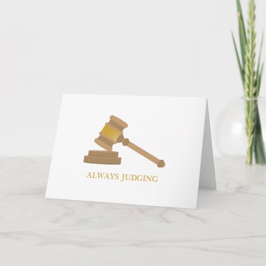 Immer beurteilen karte (Vorderseite)