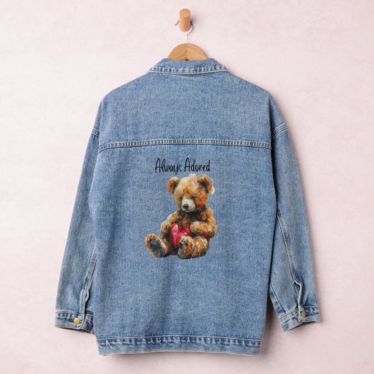 Immer bewundert Teddy Bear Women's Denim Jacket Jeansjacke (Hangar)