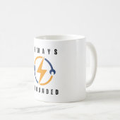 immer bodenständiger lustiger Elektriker Kaffeetasse (VorderseiteRechts)