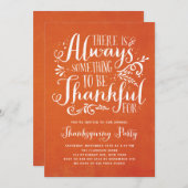 Immer dankbar | Erntedank von Linen Einladung (Vorne/Hinten)