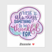 Immer dankbar, Girl Lila Inspirivity Sticker (Blatt)