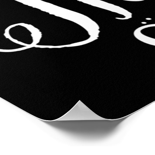 Immer dankbar Script Erntedank Poster | Schwarz (Ecke)