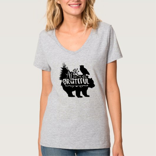 Immer dankbar T-Shirt (Vorderseite)